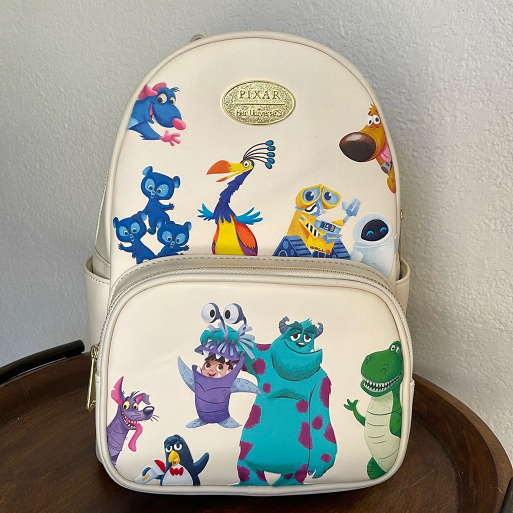 Her Universe Pixar Monster”s Inc back-pack purse white NWT
